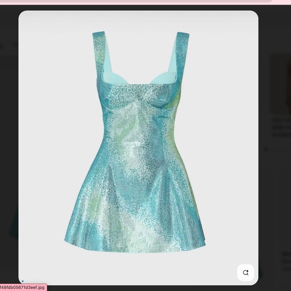 SEQUIN STRAPPY BACKLESS MINI DRESS IN GREEN